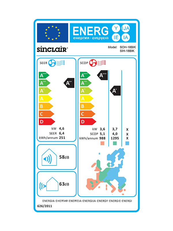 SINCLAIR KEYON SIH+SOH-18BIK