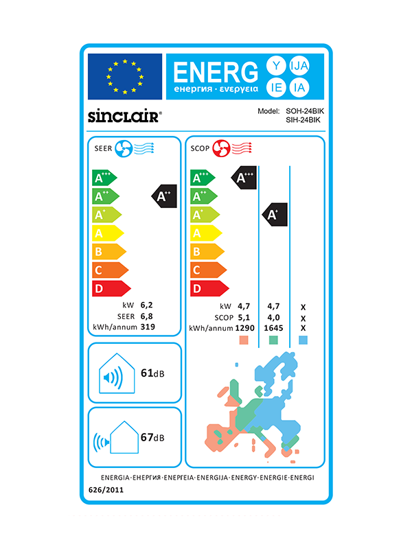 SINCLAIR KEYON SIH+SOH-24BIK